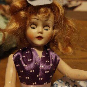 Vintage Sleepy Eyed Doll Star Of David Dress